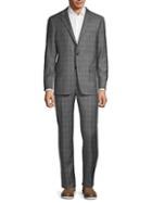 Hickey Freeman Milburn Iim Series Checker Wool Suit