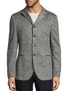 John Varvatos Slim-fit Heathered Sweater Sportcoat