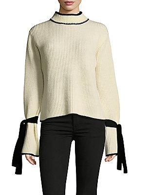 Madisonne Tied-sleeve Sweater