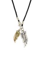 King Baby Studio Goldplated & Sterling Silver Wing Pendant Necklace