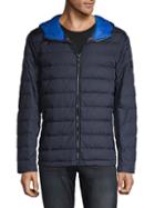Michael Kors Hooded Zip-front Puffer Jacket