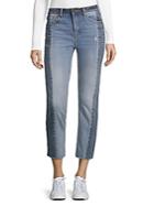 Vigoss Straight Ace Two-tone Cropped Jeans
