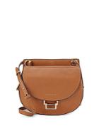 Vince Camuto Logo Accented Leather Crossbody Bag