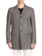 Michael Kors Double Face Houndstooth Coat