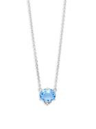 Judith Ripka Blue Quartz & Sterling Silver Pendant Necklace