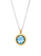 Gurhan Blue Topaz And Sterling Silver Pendant Necklace