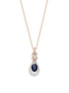 Effy Two-tone 14k Gold Sapphire & Diamond Pendant Necklace
