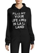 Each X Other Cropped Graphic Hooded Sweatshirt