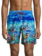 Bugatchi Ocean Print Swimwear