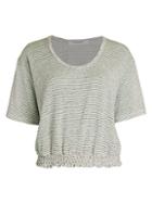 Project Social T Striped Smocked T-shirt