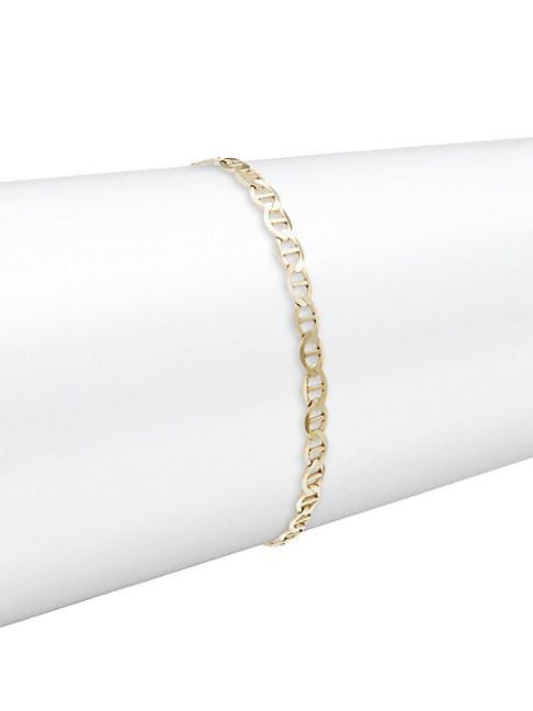 Saks Fifth Avenue Made In Italy Light Mariner 14k Gold Bracelet