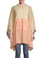 Free People Colorblock Poncho