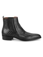 Jo Ghost Iguana-embossed Leather Ankle Boots