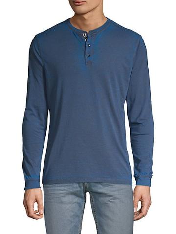 Report Collection Long-sleeve Cotton-blend Henley
