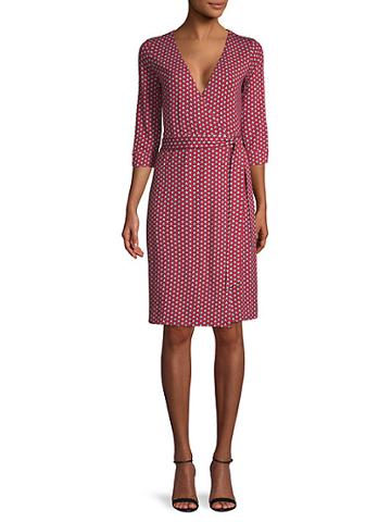Diane Von Furstenberg Star-print Wrap Dress