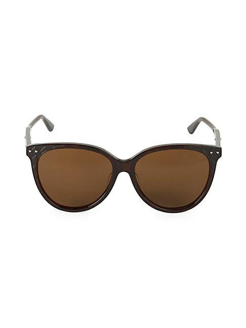Bottega Veneta 57mm Oval Sunglasses