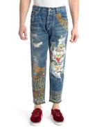 Dolce & Gabbana Royal Prince Printed Straight Jeans