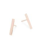 Saks Fifth Avenue 14k Rose Gold Bar Stud Earrings