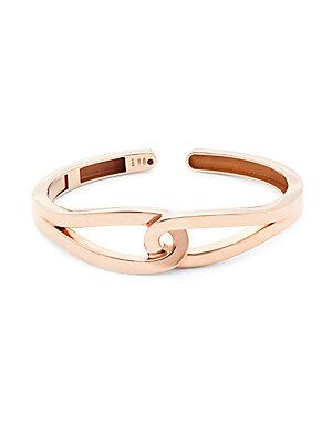 Roberto Coin Ruby And 18k Rose Gold Knot Cuff Bracelet