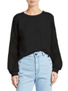 See By Chlo Lace Sleeve Long-sleeve Tee