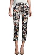 7 For All Mankind Garden Romance Cropped Skinny Jeans