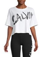 Calvin Klein Performance Cotton-blend Logo T-shirt