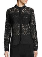Elie Tahari Avon All Over Lace Top