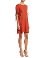 See By Chlo Ruched Sleeve Shift Dress