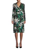 Diane Von Furstenberg Floral-print Stretch-silk Wrap Dress
