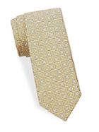 Saks Fifth Avenue Made In Italy Geometric Floral Silk Tie