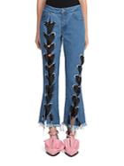 Marques'almeida Lace-up Denim Jeans