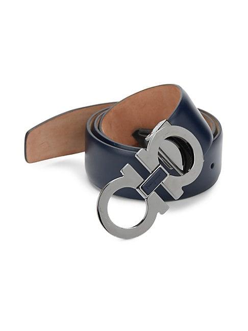 Salvatore Ferragamo Double Buckle Leather Belt