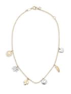 Saks Fifth Avenue 14k Yellow & White Gold Charm Anklet