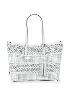 Milly Laser-cut Leather Tote