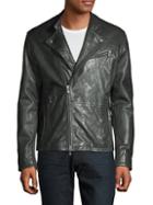 John Varvatos Star U.s.a. Classic Biker Leather Jacket