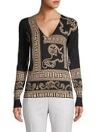 Versace Collection Printed Stretch Top
