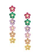 Eye Candy La Luxe Star Multicolored Crystal Drop Earrings