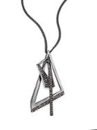 Alexis Bittar Crystal-encrusted Origami Pendant Necklace
