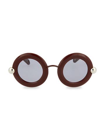 Christopher Kane Novelty 54mm Oval Sunglasses