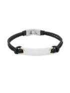 Saks Fifth Avenue Stainless Steel And Leather Bracelet