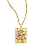 Kenneth Jay Lane Couture Collection Crystal Cluster Pendant Necklace