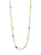 Valentino Goldtone Heart Charm Necklace