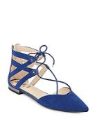 Circus By Sam Edelman Microsuede Lace-up Flats