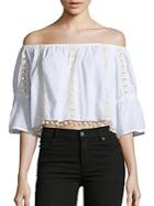 Tularosa Alexa Embroidered Off-the-shoulder Top