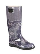Valentino Garavani Lace-printed Rubber Rain Boots