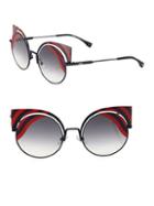 Fendi 42mm Rounded Cat Eye Sunglasses