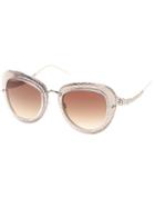 Roberto Cavalli Snakeskin-frame Sunglasses