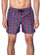 Jared Lang Fish-print Swim Shorts