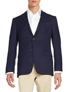 Tommy Hilfiger Windowpane Check Wool-blend Jacket