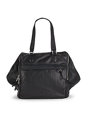 Liebeskind Solid Leather Tote Bag